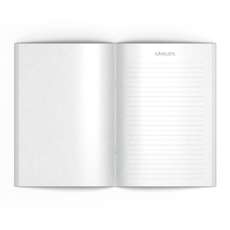 Gjestebok - Svart marmor med spådomssider