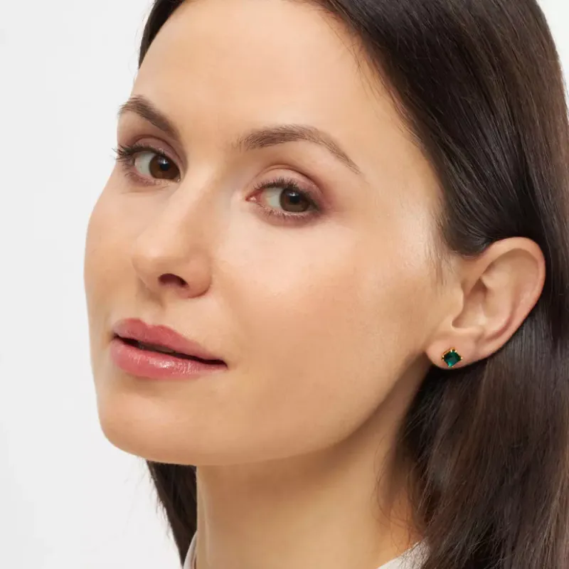 Gala Crystal Bling Øredobb Emerald 1 stk.