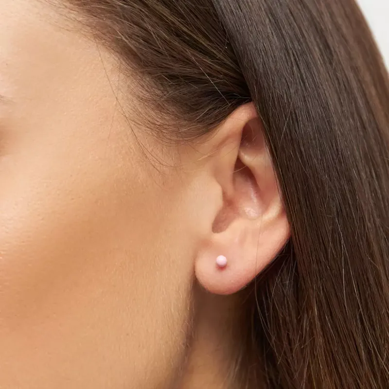 Color Ball Ørering 1 stk Light Pink