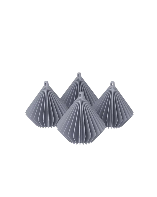 Hovedbilde STRIPE Julekule  Silver