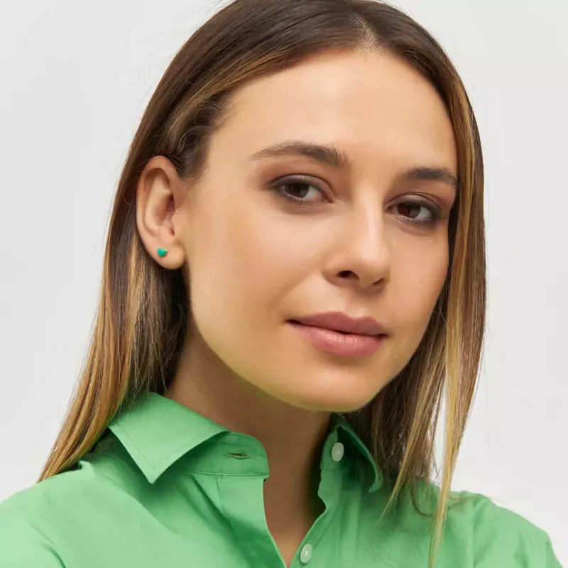 Love U Ørering 1 stk Light Green