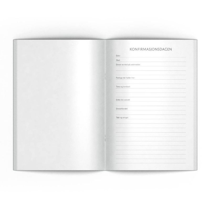 Gjestebok - Svart marmor med spådomssider